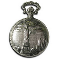 Pocket Watch w/ Chain - Statue of Liberty